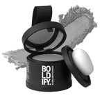 BOLDIFY Hairline Powder - Root Touch Up Hair Color for Gray Coverage - Bald Spot Concealing Hair Powder for Women & Men - 24-Hour Stain-Proof - Gray