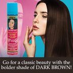 Jerome Russell Temp'ry Spray-on Dark Brown Hair Color, 2.2oz x 3 pack