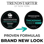 TRENDSTARTER - THICKENING FIBER (4oz) (PACK of 2) - Medium Hold - Matte Finish - Premium Hair Thickening Clay Pomade - Water-Based - All-Day Hold Styling Product