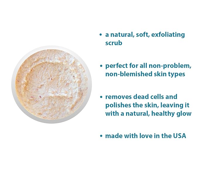 RAYA Almond Honey Facial Scrub (106) | Natural Exfoliating Facial Scrub for Non-Blemished Skin | Polishes, Softens, and Creates a Glowing Complexion