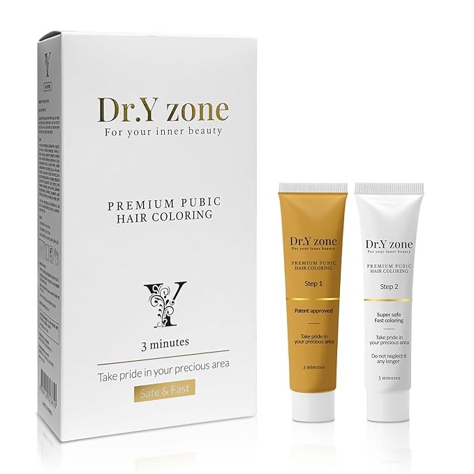 Color for Hair ‘Down There’, Cream Type, Natural Black-Brown Color, Easy to Apply, 3-Minute Touch-Up