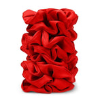 Satin Scrunchies for Women – 8PCS Red Silk Hair Ties – No Crease, Frizz-Free, Gentle Elastic Hair Bands for Thick & Thin Hair, Soft & Stylish Hair Accessories Gifts