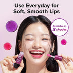 I DEW CARE Lip Gloss - Glow Easy Grape | Jojoba Seed Oil, Vitamin C, Pigmented Glossy Stain, Hydrating, Korean Makeup, Pink Color, Moisturizing, Nourishing Crystal, 0.20 FL Oz