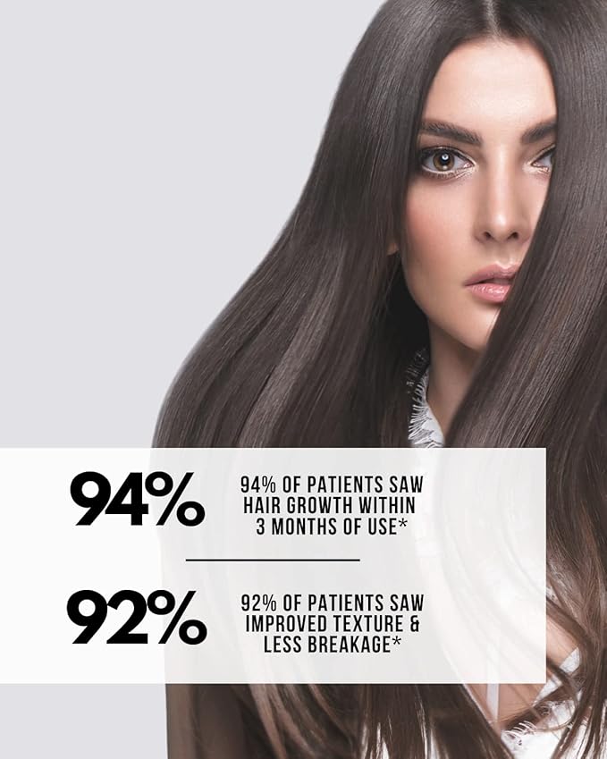 Advanced Hair, Skin & Nails Vitamins – Doctor-Developed Hair Supplement with Biotin, Collagen Peptides, Vitamin E & B12 – Clinically Tested 12-Week Results, Made in USA, Non-GMO