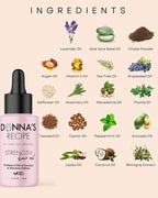 Donna's Recipe by Tabitha Brown Strength Hair Oil | 18-Natural-Oil & Powder Blend, Lightweight, Fast-Absorbing Scalp Treatment to Relieve Dryness & Build-Up, Strengthen & Nourish Hair (1.7 oz)