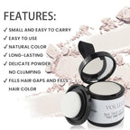 VOLLUCK Root Touch up Powder, Instant Hairline Powder for Thinning Areas and Gray Hair Coverage, Natural and Non-greasy Root Cover up for Women and Men (White, 0.35 Ounce)
