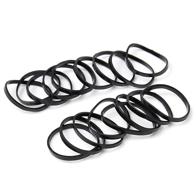 3200 Pcs Elastic Rubber Bands Small Hair Ties Hair Rubber Mini Hair Bands Hair Elastics Tiny Soft Holder Ponytails for Girls (Clear and Black)