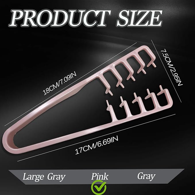 Texture Comb, Volumizing Wide-Tooth Hair Styling Comb,Fluffy Wide Tooth Curly Hair Comb, Men's Textured StylingComb for Volume,Fringe Parting Styling Accessory,for Men & Women (Pink)