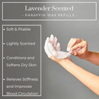 1lb Lavender Scented Paraffin Wax, Paraffin Wax for Hand and Feet, Use with any Paraffin Wax Machine for Hand and Feet, Paraffin Wax Refills for Paraffin Baths, Parrafin Wax Blocks