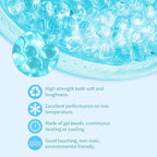 Cooling & Heating Eye Mask - Hot/Cold Use for Puffy Eyes, Headaches, Migraines, Sinus & Dark Circles (2 Packs Blue)