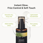 2-in-1 Korean Hair Perfume Oil & Serum with Morrocan Argan Oil & 12 Amino Acids for Dry, Damaged, Glass Hair Shine & Frizz-Control – Paraben & Alcohol-Free – Citrus Floral – 100ml / 3.38 fl oz