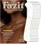 Fazit Makeup Patches - Gold Decollatage Speckles - Glow Up Make-Up Patches - Cute Glitter Makeup Accessories For Women - Cosmetic Glitter