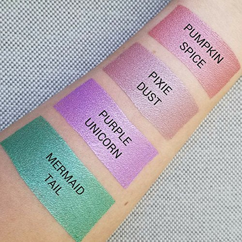 Aromi Purple Lilac Metallic Liquid Lipstick | Bright Lavender Lip Color with Shimmery Finish, Vegan and Cruelty-free, Long-Lasting, Smudge Proof, Handmade (Purple Unicorn)