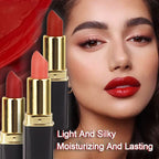 evpct 3Pcs Dark Light Bright Red Matte Lipstick Pack Sets for Women,Ruby Red Silky Velvet Lipstick Matte Long Lasting Smudge Proof Lipstick Lip Stain Makeup Sets Kit matte lipstick 24 hours original 2