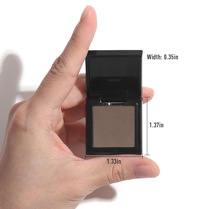 UCANBE Cocoa Brown Shimmer Single Matte Eyeshadow, Mini Eye Shadow Powder Makeup Palette for Natural & Smoky Eye Looks, Highly Pigmented Professional Long-Lasting Waterproof Blendable