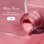 AZUREBEAUTY Nail Polish, Hazy Rose Quick Dry Nail Lacquer Natural Strengthening Treatment Kit DIY Salon at Home Women Gifts 0.34 fl oz