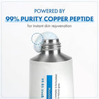 TOSOWOONG Copper Peptide 12 Cream, 99% Purity of Copper Tripeptide-1, GHK-Cu, 12 Multi-Peptide Powerful Anti Aging Formula for Fine Lines, Firming, Skin Elasticity, Korean Skincare, 50ml / 1.69 fl.oz.