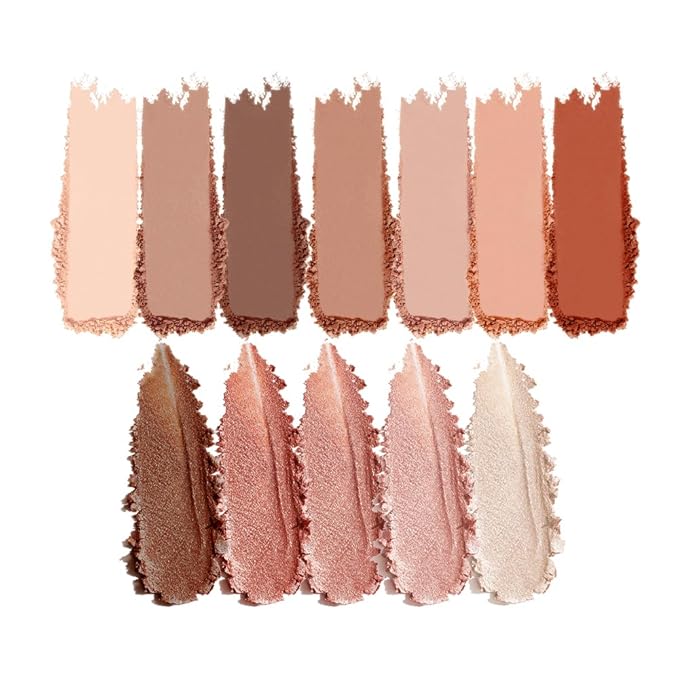 Eyeshadow Palette, Soft Matte & Romantic Shimmer, Low Saturation for Natural Look, Smooth Texture, High Pigment, No Fallout, Soft, Silky, Half-Wet Powder, Radiant, Clear, and Seamless Finish-5#