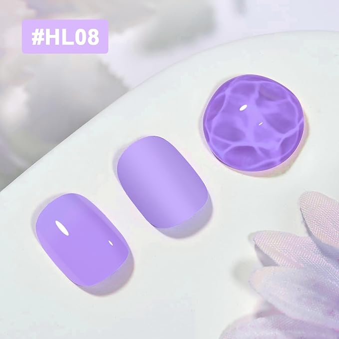 16.5ml Light Purple Nail Polish Large Volume Quick Drying Nail Polish, Fast Drying and Long Lasting Color Nail Art DIY Home Manicure Gift for Women