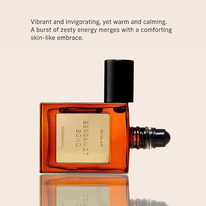 CYKLAR Perfume Oil Roll-On. Travel-Friendly Bergamot Bond Fragrance with Bergamot, Verbena, and Cashmere. Long-Lasting Essential Oil Parfum for Women and Men. 0.5 Fl Oz Scented Rollerball Bottle