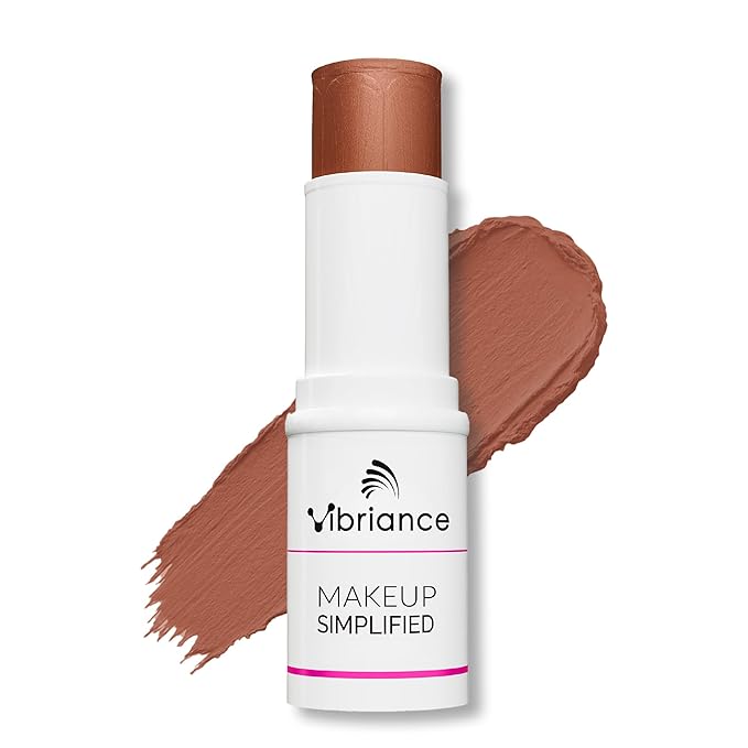 Vibriance Complexion Sticks - Foundation for Mature Skin - Sheer, Buildable Coverage Face Makeup Foundation for Older Women - 3-in-1 Base, Contour, Concealer - Dark