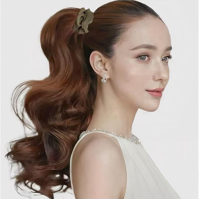 8 Pcs Small Satin Scrunchies for Women, No Damage No Crease Hair Ties for All Hair Types and Textures, Thin Hair Elastic Bands Ponytail Holders for Girls Hair Accessories (Neutral Color)