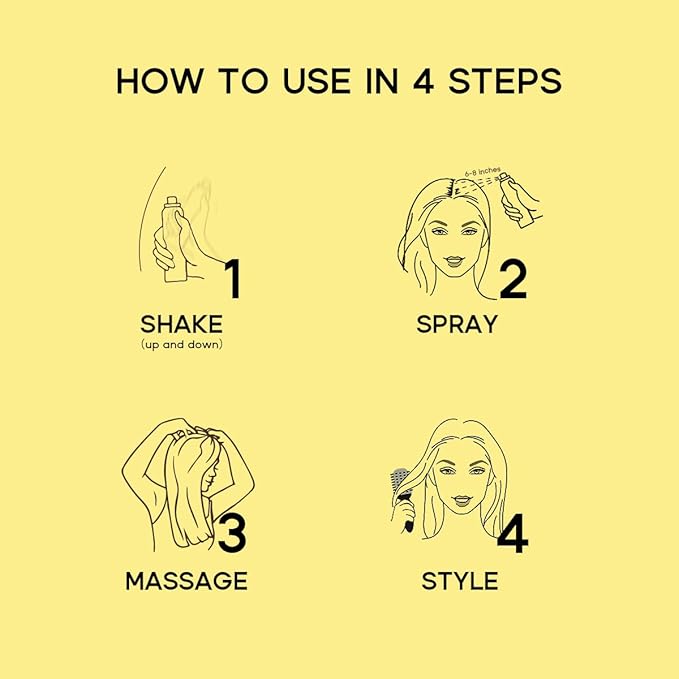 HALOVIDA Dry Shampoo for Women, Dry Shampoo Spray for All Hair Leaves No White Residue, Absorb Oils, Volumizing & Refresh Hair for 72 Hours, 5.07 Fl Oz (Yuzu)