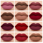 evpct 1Pcs Mauve Matte Liquid Lipstick Lip Gloss Glossy Set for Black Women 24 Hour Pink Silky Velvet Lipstick labiales matte larga duracion mate 24 horas originales 01#