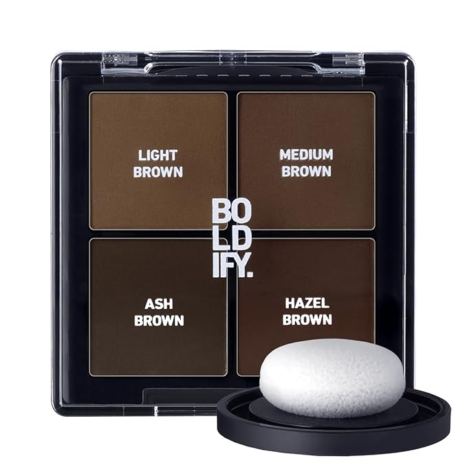 BOLDIFY Hairline Powder Color Sample Kit - Root Touch Up Hair Color for Gray Coverage - Bald Spot Concealing Hair Powder for Women & Men - 24-Hour Stain-Proof - Light + Medium Browns
