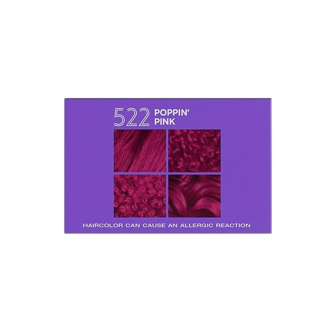 Softsheen-Carson Dark and Lovely Hair Dye, Fade Resist Hair Color with Conditioning Mask, Poppin Pink, 1 Kit (Pack of 2)