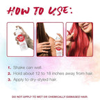 Punky Temporary Hair Color Spray – Cougar Red, Instant Vivid Temporary Hair Dye for Women, Wash Out, Hair-Color Spray, 3.5 oz, 2 Pack