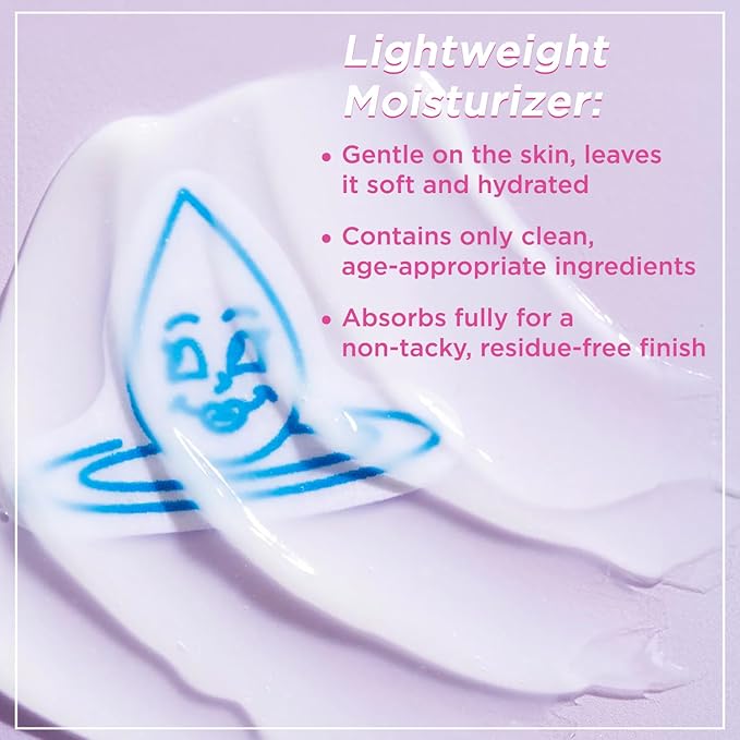 Petite 'N Pretty 9021-GLOW! Fresh Start Lightweight Moisturizer for Kids, Tweens & Teens - Contains Anti-Blue Light & Anti-Pollution Complexes