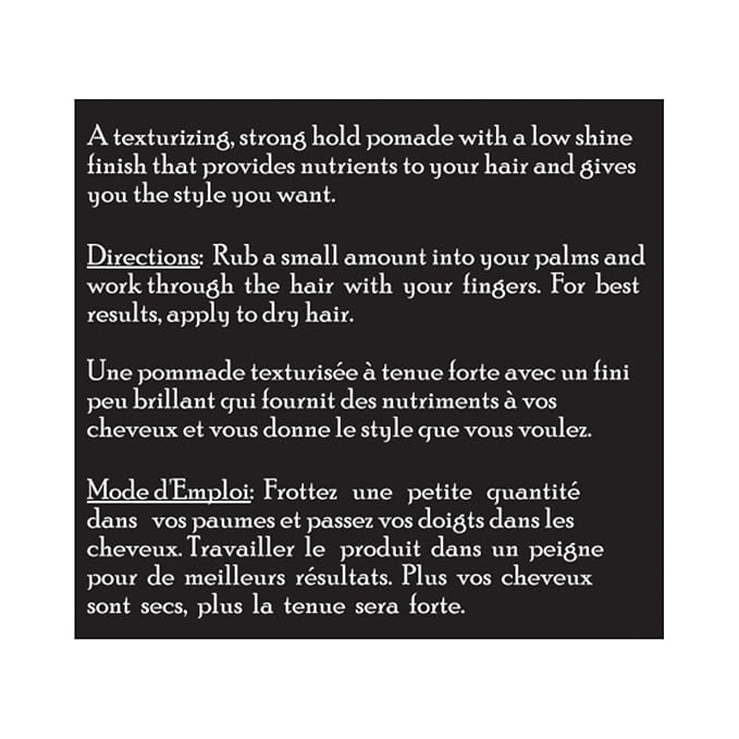 Brickell Men's Products Strong Hold Texturizing Pomade For Men, Natural and Organic, Pliable Hair Styling Fiber Pomade, 2 Ounce, Scented