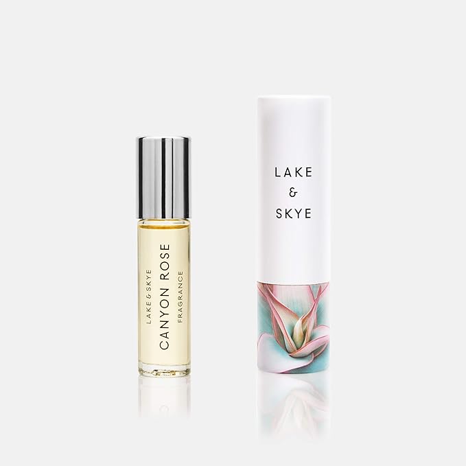 Lake & Skye - Canyon Rose Warm Floral and Vanilla Rollerball Fragrance Oil 0.33 oz (10 ml)