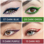 Kaely 4Pcs Dark Blue Green Purple Red Gel Eyeliner Pencil,Cream Waterproof Smudge Proof Eye Liner,Halloween Makeup,Eye Black Face Paint Lipstick Crayon,Color Colorful Eyeliner Eyeshadow Stick