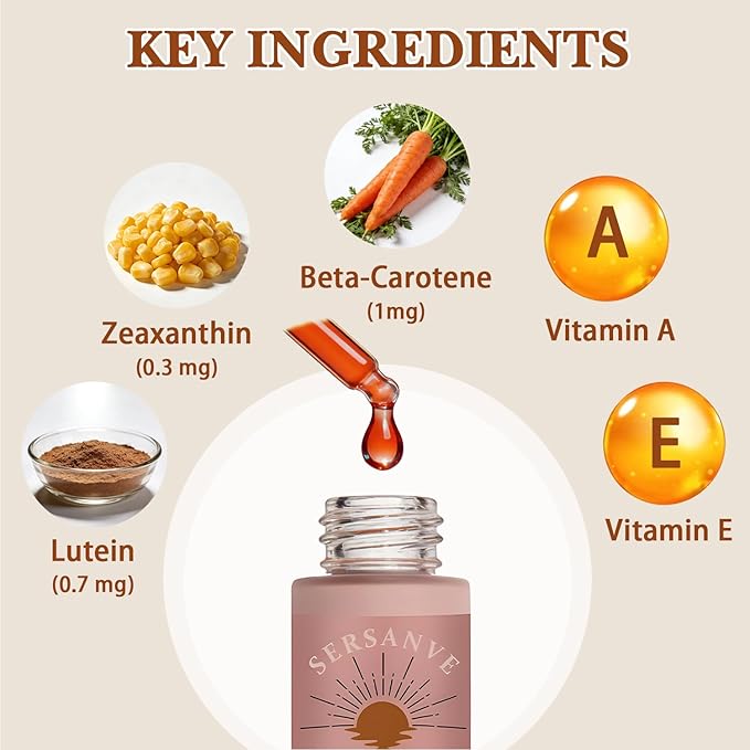 Tanning Drops to Drink | Oral Sunless Tanning Drops for Natural Sun-Kissed Glow | Vegan, Watermelon Flavor for Face & Body | Supports Healthy Skin Radiance for All Skin Types | 1.69 Fl Oz (M-1Pack)