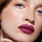 evpct 1Pcs Plum Purple Lip Liner and Lipstick Set Kit for Women Matte Lips Kit with Lip Liner Lip Stains Long Lasting Waterproof 24 Hour Lipstick and Lip Liners Combo Lipliners Pencil Set 05#