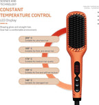 MEGAWISE Hair Straightener Brush Series (Vibrant Orange)