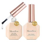 MelodySusie Dehydrator and Primer Acid-Free HEMAFree Nail Prep Set for Acrylic,Gel,DIY Nails,Fast Dry,Superior Bonding,No Lift Formula,Ideal Manicure Gift Set 2Pcs 15ML/0.5oz