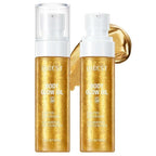 60ml Shimmer Body Oil – Illuminating Sunscreen SPF 30 Body Glow Oil with Radiant glitter, Lightweight Moisturizer for Highlighted Skin, Non-Greasy, Water-Resistant Summer Glow Enhancer (01# Gold)