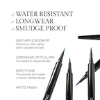 OFIR Eye Edge Liquid Eyeliner Pen | Water and Smudge Proof | Long Lasting Matte Finish, Soft Tip with Bold Pigment | Cruelty Free Formula | Brown Eyeliner for Women | Carob - Rich Brown | 0.04 Fl Oz