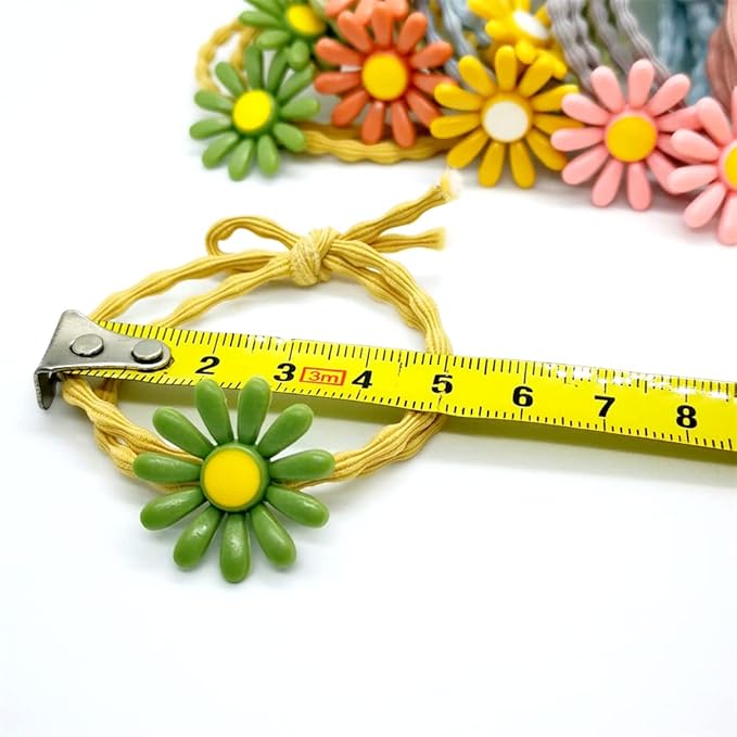 5pairs/Lot Sweet Hair Band Girl Hair Ties Hair Accessoires Small Sun Flower Design Rubber Band Perfect for Hair Style (Yellow Tie)