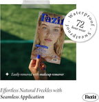 Fazit Makeup Patches - Blue Speckles - Glow Up Make-Up Patches - Cute Glitter Makeup Accessories for Women - Cosmetic Glitter for Face