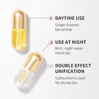 KISSIO Lip Plumper,2 PCS Natural Lip Plumper,Plumping Lips Serum,Plumping Lips Balm,Hydrated,Plump Day and Night,11ml