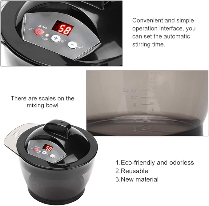 Electric Mixer, Electric Blender, Hair Coloring Dyeing Mixer Kit with Scales for Home Hair Salon