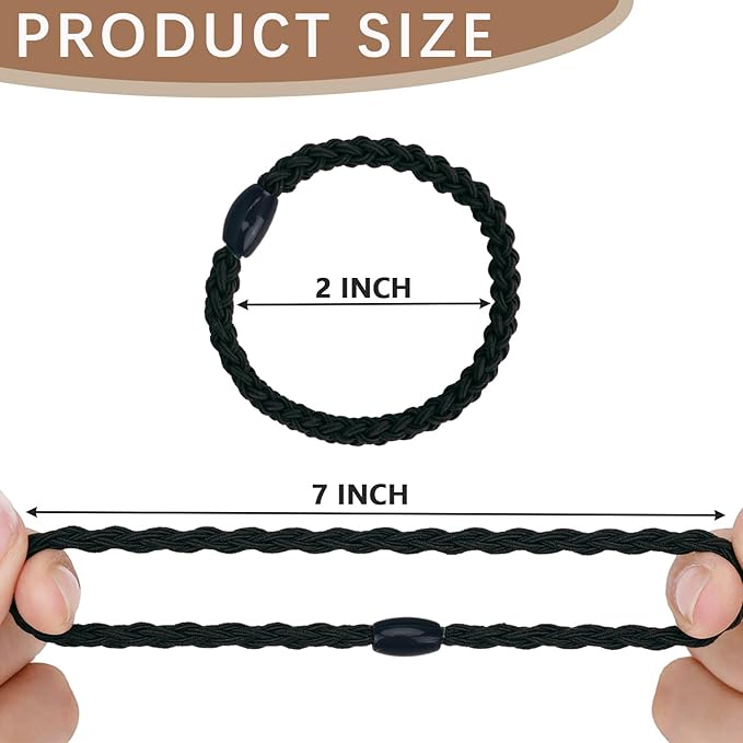 Boho Hair Ties 48pcs,Hair Accessories for Women, Hair Tie Bracelets,Ponytail Holders for Girls with Thick and Thin Hair,Soft Dual-Use No-Damage Ties,Mother's Day, Valentine's Day, Christmas gifts