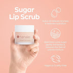 Hanalei Vegan Sugar Lip Scrub Exfoliator - Hawaiian Cane Sugar, Kukui Oil & Shea Butter for Smooth, Hydrated Lips - Natural, Cruelty-Free Lip Care, Removes Dry Skin, Moisturizes & Softens (22g)