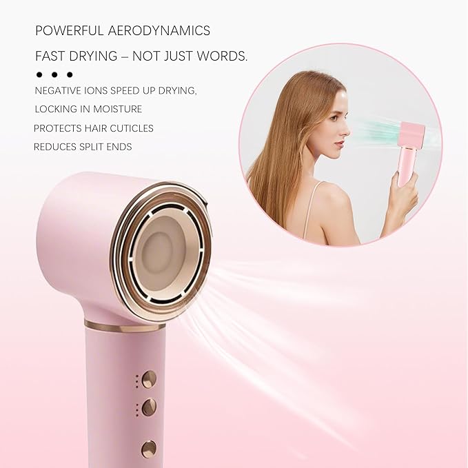 5 in 1 Hot Air Styler, Hair Dryer Brush for Fast Drying, Curling, Volumizing & Straightening, Frizz-Free & No Heat Damage for Smooth Hair & Waves, Ideal High Speed Blow Dryer for Home & Travel Use