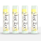 100% Natural Beeswax Lip Balm with Organic Oils (Sweet Honey, 4 pack)