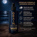 Grain Sea Salt Spray for Men | Texturizing and Volumizing Sea Salt Spray for Hair | Lightweight Volume Mist | Natural Texture | Flexible Hold | Unique Product Formula For all Hair Types | 6floz/177mL